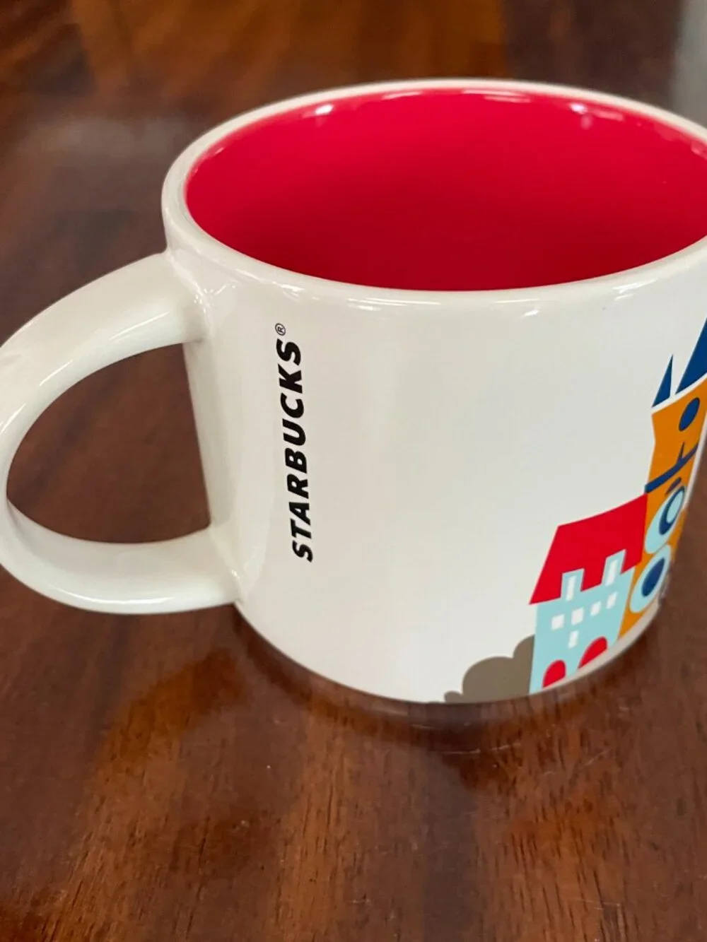 Starbucks Prague You Are Here Collection 14oz Ceramic Coffee Mug Czech Republic